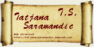 Tatjana Saramandić vizit kartica